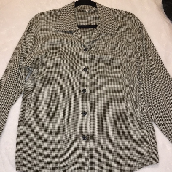 Vintage Houndstooth Blouse - Picture 1 of 2